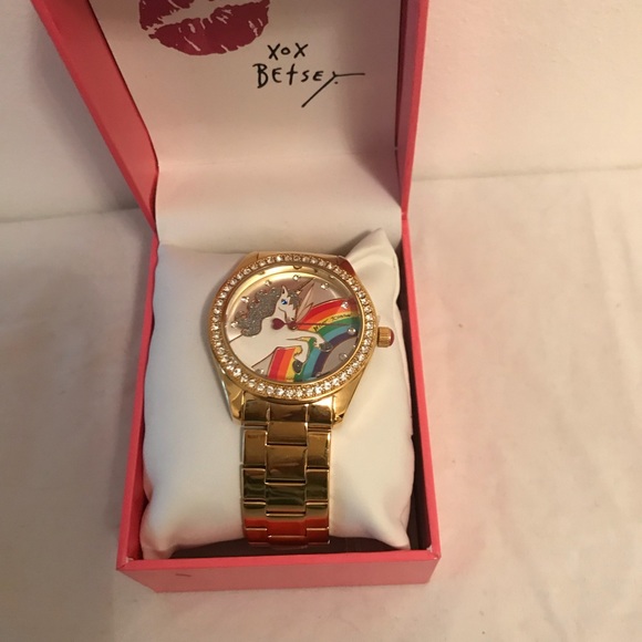 Betsey Johnson Rainbows and Unicorn Watch